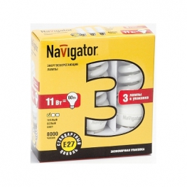 Лампа Navigator 94 422 NCL8-SF-11-840-E27/3PACK
