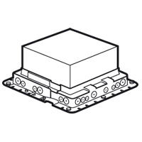Пластиковая монтажная коробка - для встраивания напольных коробок на 18 модулей