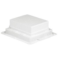 Пластиковая монтажная коробка - для встраивания напольных коробок на 24 модуля или с глубиной 65 мм на 16 модулей