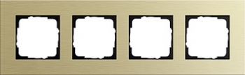 Рамка Gira Esprit 4 поста алюм.светлое золото 0214217