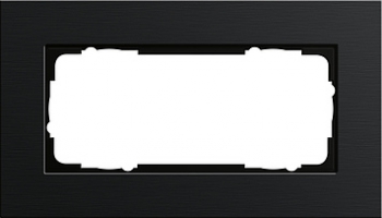 Рамка Gira Esprit 2 поста черный алюминий 1002126