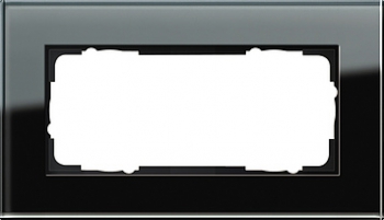 Рамка Gira Esprit 2 поста черное стекло 100205