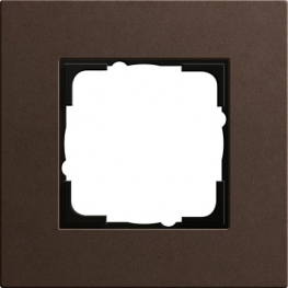Рамка Gira Esprit Linoleum-Multiplex 1 пост темно-коричневого цвета 0211223