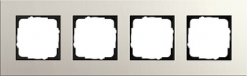 Рамка Gira Esprit Linoleum-Multiplex 4 поста светло-серого цвета 0214220