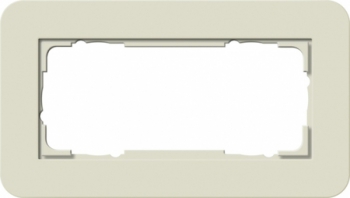 Рамка Gira E3 2 поста с антрацитовой подложкой, цвет песочный 1002427