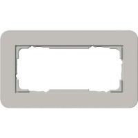Рамка Gira E3 2 поста с антрацитовой подложкой, цвет серый 1002422