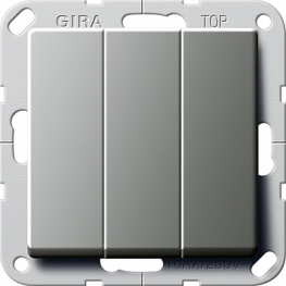 Gira E22 Выключатель "Британский стандарт" 3-х клавишный