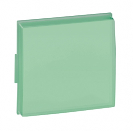 Simon 27 Scudo Прозрачная накладка зеленая для светодиодного светильника арт. 75370-39